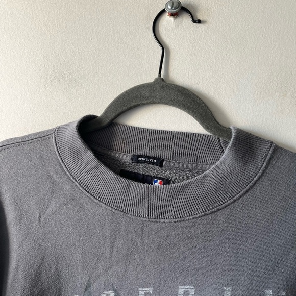 Abercrombie & Fitch Gray NBA Phoenix Suns Crewneck Sweater Oversized - Small - Picture 8 of 12